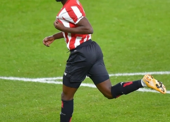 Inaki Williams scores in Athletic Bilbao’s pre-season victory against Bochum