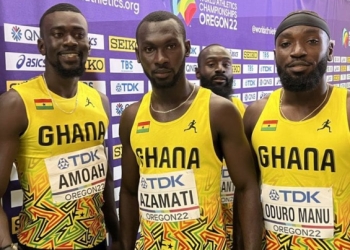 Ghana finish 5th with new national record in 4x100m final at 2022 World Athletics Championships