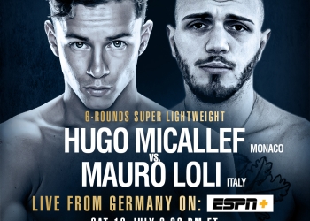 Michael Eifert-Adriano Sperandio Light Heavyweight Battle & The Return of Undefeated Junior Welterweight Prospect Hugo Micallef Saturday