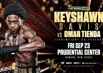Keyshawn Davis-Omar Tienda Lightweight Co-Feature Confirmed for Shakur Stevenson-Robson Conceição  September 23