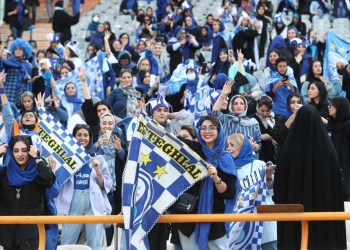 Iranian female football fans mark another landmark moment and pay tribute to ‘Blue Girl’ who set herself on fire