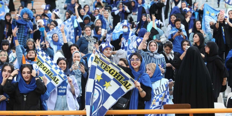 Iranian female football fans mark another landmark moment and pay tribute to ‘Blue Girl’ who set herself on fire