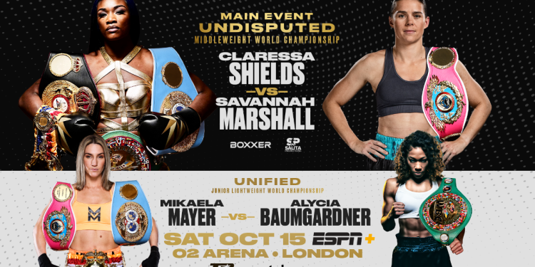 Shields-Marshall, Mayer-Baumgardner confirmed for October 15 at London’s O2 Arena