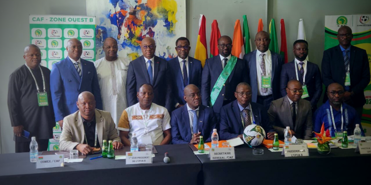 CAF General Secretary attends WAFU B AGM and holds discussions with Ivorian government on AFCON2023 preparations