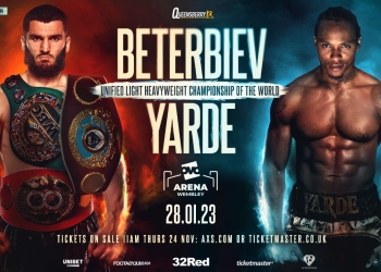 Unified light heavyweight king Artur Beterbiev to defend crown versus knockout king Anthony Yarde in London January 28