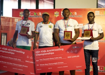 Winners of HD+ Kids Armwresting championship 2022