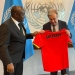 UN Secretary General gets Black Stars jersey as present