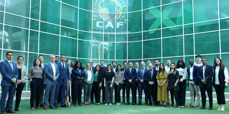 FIFA Secretary General Samoura and CAF COO Ijasanmi attend the 4th module of the FIFA Diploma in Football Law opening