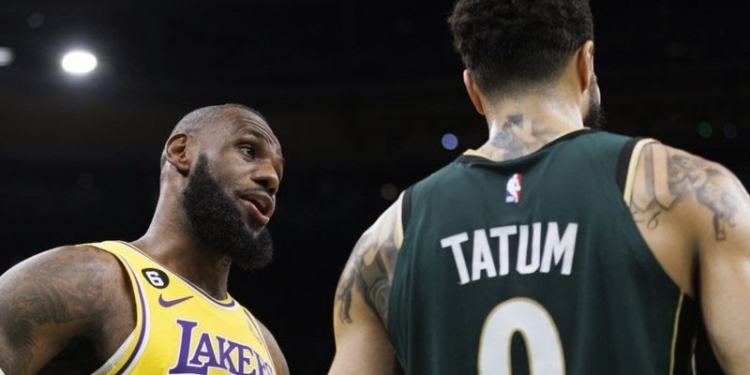 Officials miss foul on LeBron James as LA Lakers lose to Boston Celtics