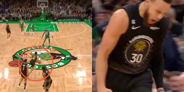 Steph Curry makes NBA history with insane half-court Shot