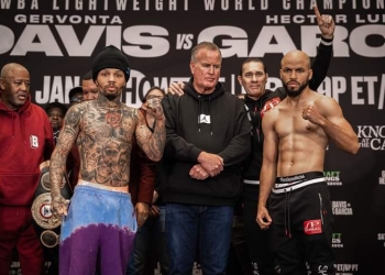 Gervonta Davis, Hector Luis Garcia make weight for lightweight fight Saturday