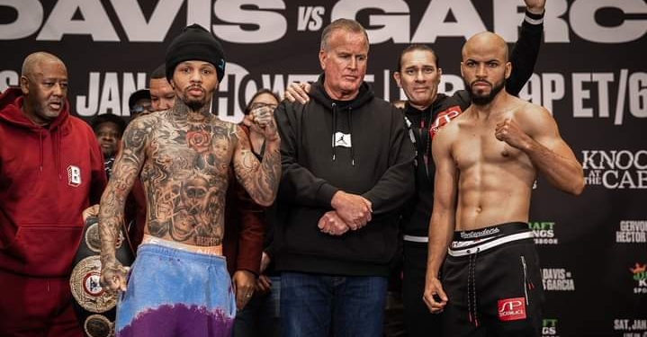 Gervonta Davis, Hector Luis Garcia make weight for lightweight fight Saturday
