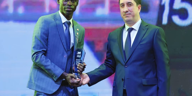 Samuel Ofori wins best foreign player award in Tajikstan