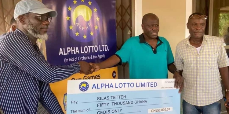Ailing Sellas Tetteh receives suppport from Alpha Lotto