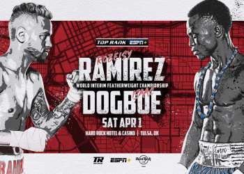 Official: Isaac Dogboe vrs Robeisy Ramirez for WBO interim featherweight title in Tulsa April 1