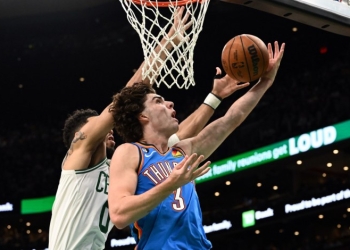 Oklahoma City Thunders young guns stun Boston Celtics, 150-117