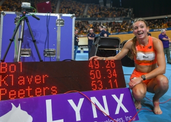Bol breaks world indoor 400m record with 49.26 in Apeldoorn