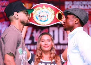 Isaac Dogboe, Robeisy Ramirez face-off ahead of Saturday’s world title fight in Tulsa