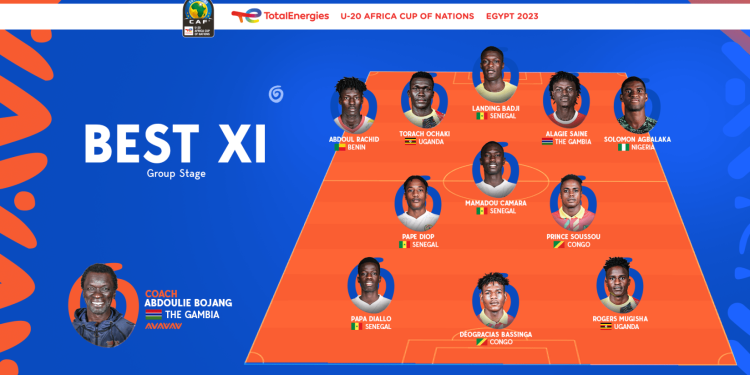 CAF Technical Study Group reveal TotalEnergies AFCON U-20 Group Stage Best XI