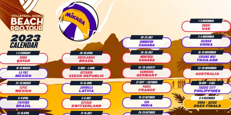 Volleyball World’s Beach Pro Tour 2023 calendar sizzles with new and thrilling events
