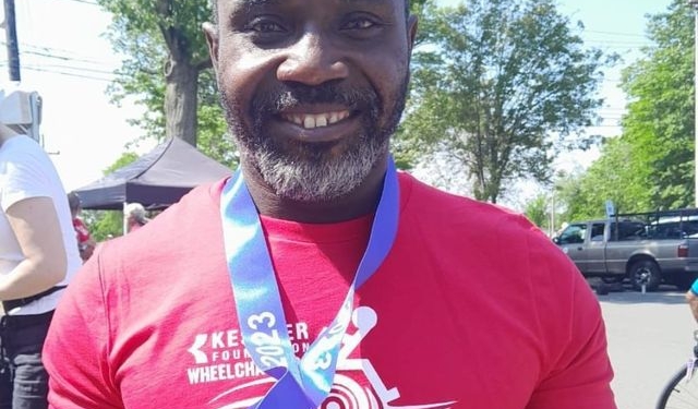 ‘I need a new wheelchair’ – Botsyo Nkegbe ‘cries’ out.