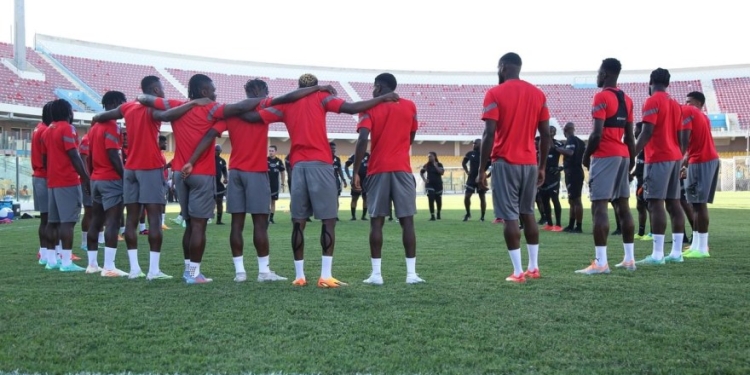 PHOTOS: Black Stars train ahead of Madagascar qualifier