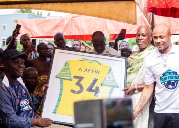 Dede Ayew enstooled chief of Dormaa Ahenkro