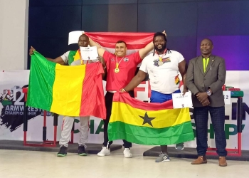 Ghana grab 62 medals on Day One of Africa Armwrestling Championship