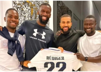 Ghana midfielder Daniel-Kofi Kyereh hangs out with Real Madrid star Antonio Rudiger