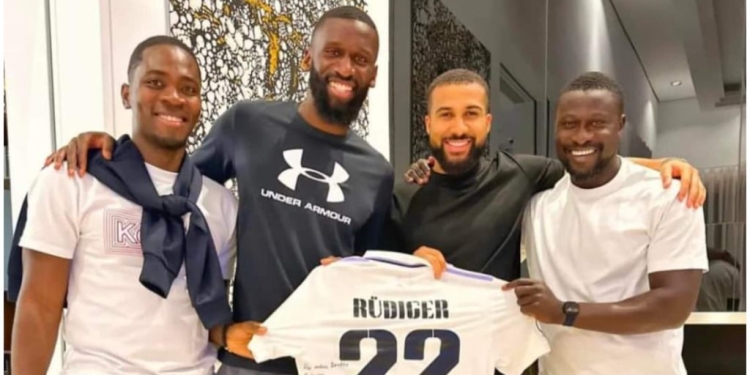 Ghana midfielder Daniel-Kofi Kyereh hangs out with Real Madrid star Antonio Rudiger