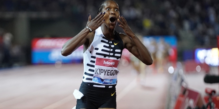 Kipyegon breaks world 1500m record with 3:49.11 in Florence