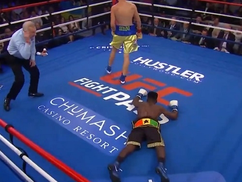 Patrick Allotey loses in round one to Serhii Bohachuk