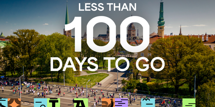 100 days to go to the first World Athletics Road Running Championships Riga 23