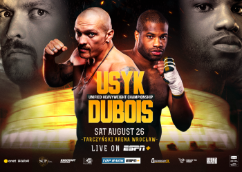 August 26: Oleksandr Usyk-Daniel Dubois unified heavyweight title clash