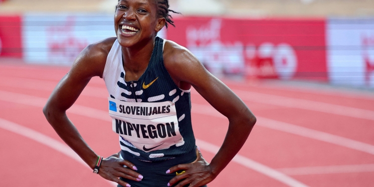 Kipyegon eyes world double after record mile in Monaco