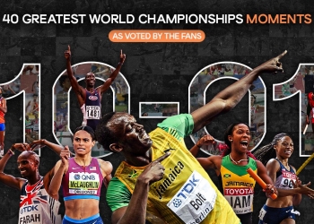 Bolt tops Greatest World Championships moments countdown