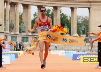 Martin takes first gold in Budapest with heroic 20km race walk triumph