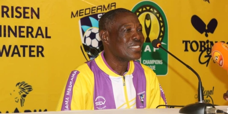 Medeama coach Evans Adotey fixated on qualification over Remo after first leg slim win