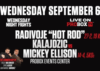 Radivoje Kalajdzic squares off with Mickey Ellison in Plant City September 6
