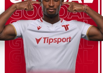 Former Accra Lions star Rahim Ibrahim fires a brace against top guns Zilina in Slovakia