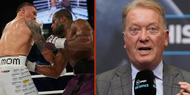 ‘He is a cheat’ – Frank Warren and Team Dubois to demand Usyk result overturn