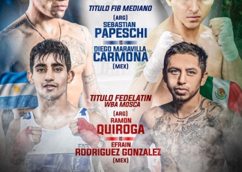 Sebastian Papeschi Collides with Diego Carmona for IBF Regional title in Cordoba August 26