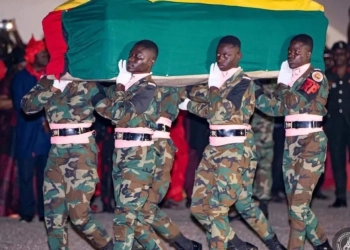 Ghana FA join mouners at former Sports Minister ET Mensah’s body arrival