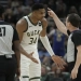 Giannis ejected, Lillard scores 34 points as the Bucks beat Pistons 120-118