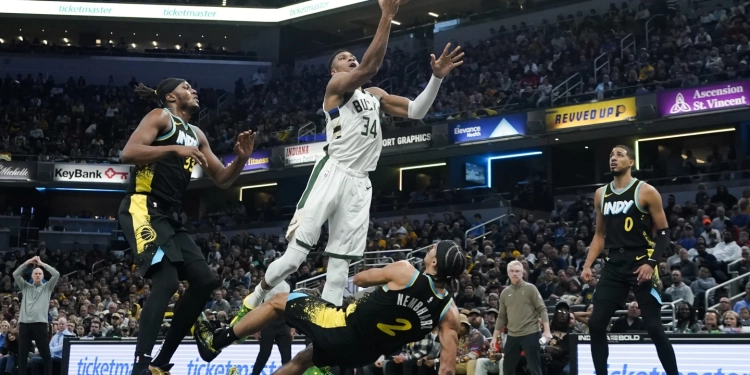 Giannis scores 54 points, but Haliburton, Pacers rally to beat Bucks