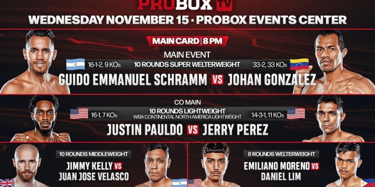 Jimmy Kelly, Juan Jose Velasco on weight for Wednesday fight night on ProBox TV