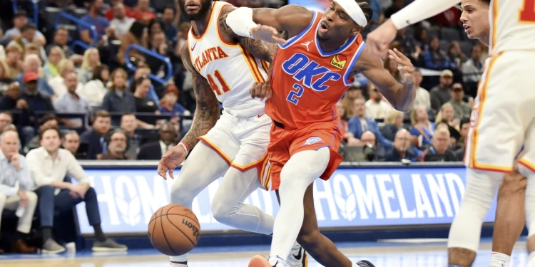 Gilgeous-Alexander scores 30 as Thunder beat Hawks 126-117