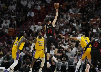 Adebayo has triple-double as Miami Heat beat LA Lakers 108-107