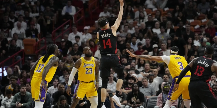 Adebayo has triple-double as Miami Heat beat LA Lakers 108-107