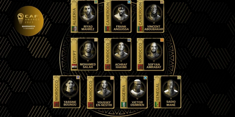 Bounou, Osimhen, Mane, Salah lead CAF shortlist for 2023 African footballer of the year